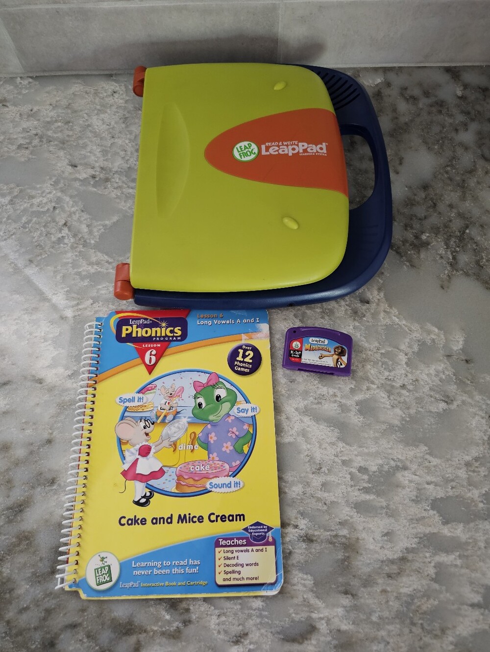 LeapFrog Read & Write LeapPad Console Tested Working Book & Cartridge (MIX) READ